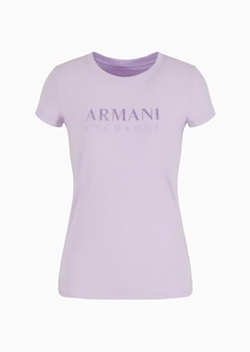 Armani Exchange Damen T-Shirt 3DYT48 in Violet Sky (S) von Armani Exchange