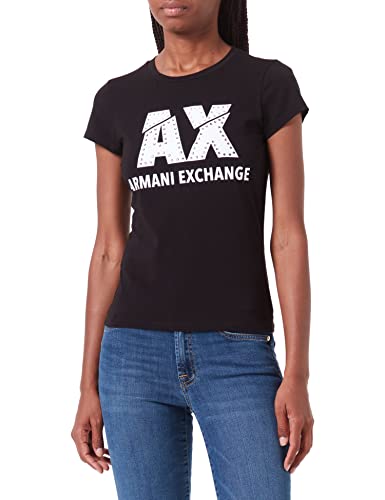 Armani Exchange Damen The Movie T-Shirt, Black, L von Armani Exchange