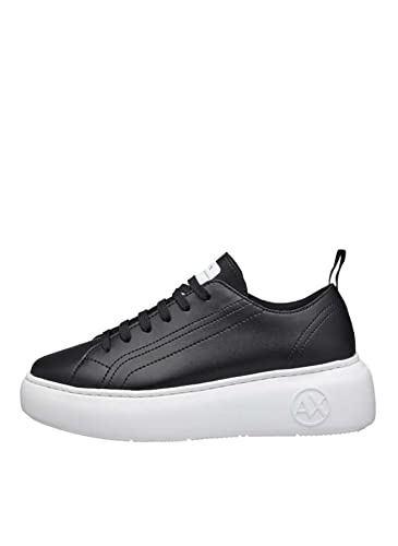 Armani Exchange Damen The Super Sneaker, Schwarz, 41 EU von Armani Exchange