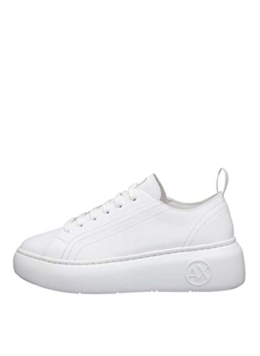 Armani Exchange Damen The Super Sneaker, Optisch weiß, 35 EU von Armani Exchange