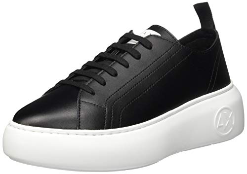 Armani Exchange Damen The Super Sneaker, Schwarz, 38 EU von Armani Exchange