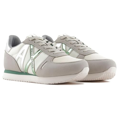 Armani Exchange Female Rio Side Logo, Lace Up Sneaker, Multicolor, 38 von Armani Exchange