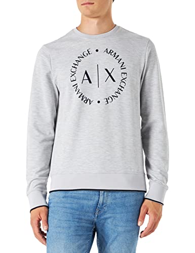 Armani Exchange Herren 1st To Be Noticed Sweat Sweatshirt, Grau, L von Armani Exchange