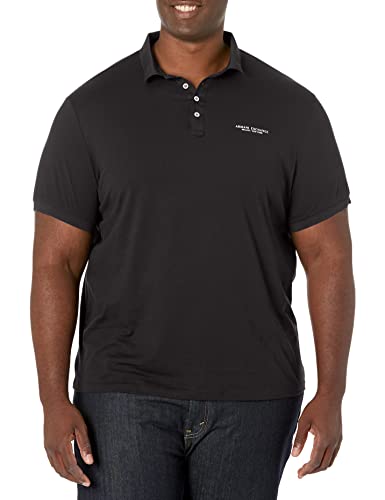 Armani Exchange Herren 4 Buttons Poloshirt, Schwarz, XS Armani Exchange Herren 4 Buttons Poloshirt, Schwarz, XS von Armani Exchange