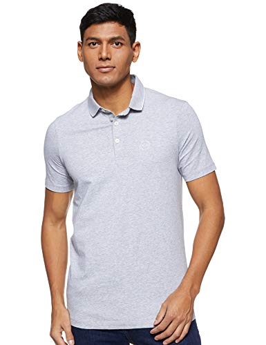Armani Exchange Herren Poloshirt 8NZF70 8NZF70Z8M9Z, Gr. One Size (Herstellergröße: S), Grau (B09B Heather Grey 3929) von Armani Exchange