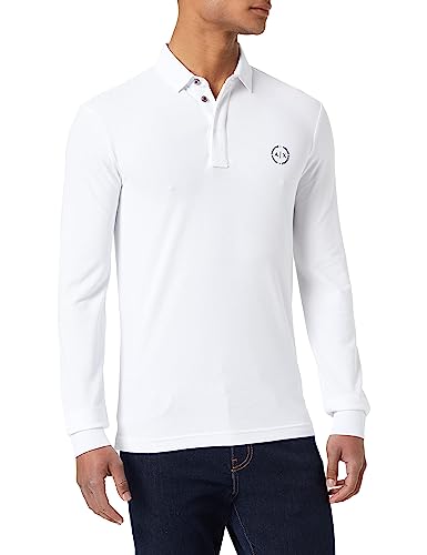 Armani Exchange Herren 8nzf79 Poloshirt, Weiß, L von Armani Exchange