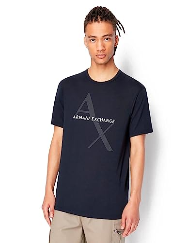 Armani Exchange Herren 8nzt76 T-Shirt, Blau, L von Armani Exchange