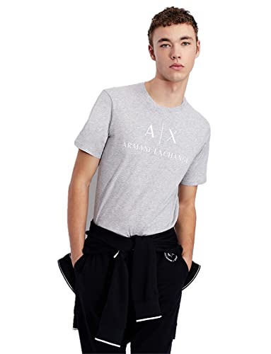 Armani Exchange Herren 8nztcj T-Shirt, Grau, XXL von Armani Exchange