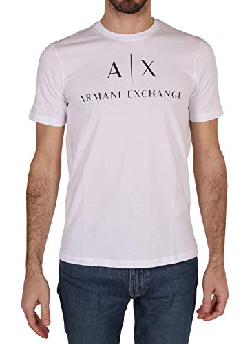 Armani Exchange Herren 8nztcj T-Shirt, Weiß, XL von Armani Exchange