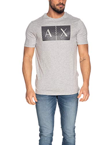 Armani Exchange Herren 8nztck T-Shirt, Grau, S von Armani Exchange