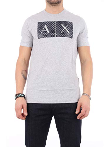 Armani Exchange Herren 8nztck T-Shirt, Grau, L von Armani Exchange