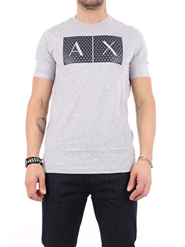 Armani Exchange Herren 8nztck T-Shirt, Grau, XL von Armani Exchange