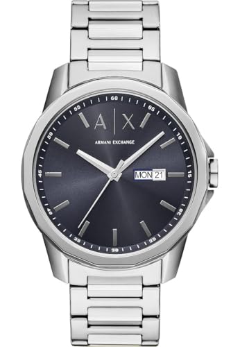 Armani Exchange Watch for Men, Automatic Movement and 46mm Case Size with Stainless Steel, Leather or Silicone Strap Armani Exchange Watch for Men, Automatic Movement and 46mm Case Size with Stainless Steel, Leather or Silicone Strap von Armani Exchange