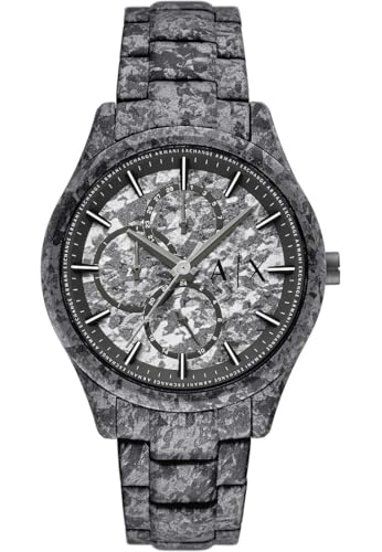 Armani Exchange Watch for Men, Automatic Movement and 46mm Case Size with Stainless Steel, Leather or Silicone Strap von Armani Exchange