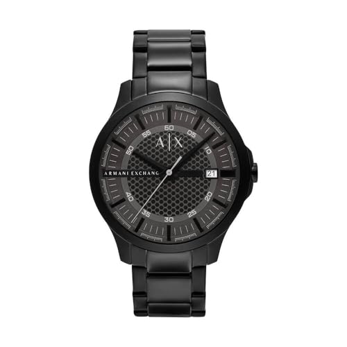 Armani Exchange Watch for Men, Quarz-Dreizeiger-Datumwerk und 46mm Gehäusegröße mit Edelstahlarmband von Armani Exchange