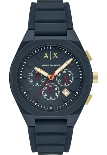 Armani Exchange Watch for Men, Chronograph Movement and 46mm Case Size with Stainless Steel, Leather or Silicone Strap Armani Exchange Watch for Men, Chronograph Movement and 46mm Case Size with Stainless Steel, Leather or Silicone Strap von Armani Exchange