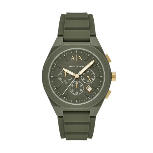 ARMANI EXCHANGE Herren Analog Quarz Uhr mit Silikon Armband AX4169 von Armani Exchange