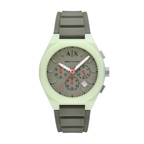 Armani Exchange Herren Analog Quarz Uhr mit Silikon Armband AX4171 von Armani Exchange