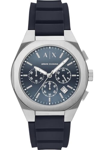 Armani Exchange Herren Analog Quarz Uhr mit Silikon Armband AX4185 von Armani Exchange
