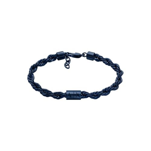 Armani Exchange Herren Blau Edelstahl Armband, AXG0165470 Armani Exchange Herren Blau Edelstahl Armband, AXG0165470 von Armani Exchange