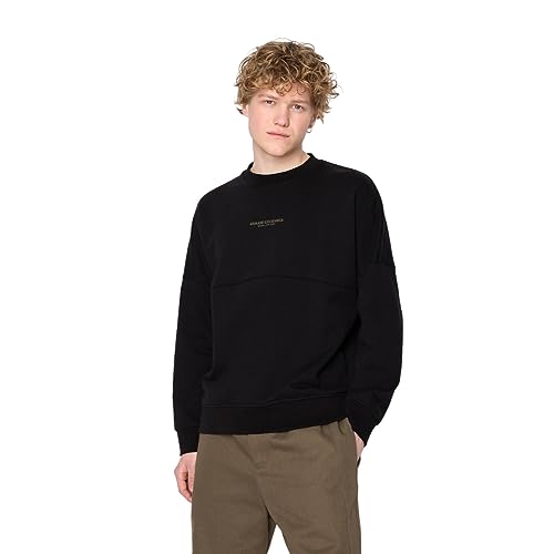 Armani Exchange Herren Cotton French Terry Utility Logo Drop Shoulder Pullover Sweatshirt, Crocodile, L EU von Armani Exchange