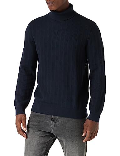 Armani Exchange Herren Cotton Solid Turtle Neck Pullover Sweater, Navy, XL EU von Armani Exchange