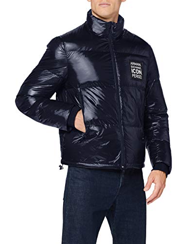 Armani Exchange Herren Down Jacket Down Coat, Blau, S von Armani Exchange