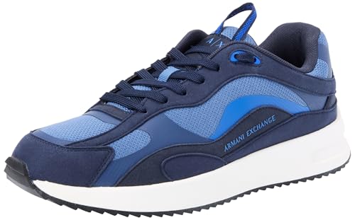 Armani Exchange Herren Dusseldorf Sneaker, Navy+Blue, 42 EU Armani Exchange Herren Dusseldorf Sneaker, Navy+Blue, 42 EU von Armani Exchange