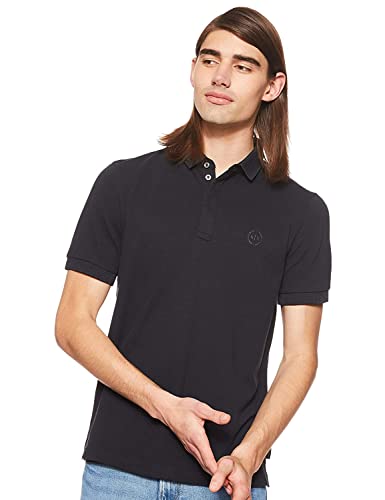 Armani Exchange Herren Elegance Poloshirt, Blau, L von Armani Exchange