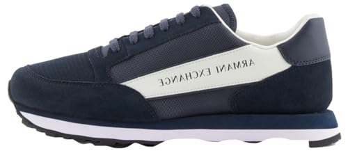 Armani Exchange Herren Essential Osaka, Color Contrast Sneaker, Navy+ Off White, 40 EU von Armani Exchange