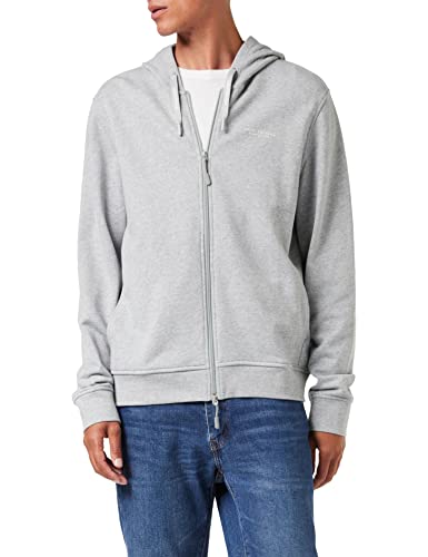 Armani Exchange Herren Everyday French Terry Hoodie Kapuzenpullover, Grau, XL von Armani Exchange