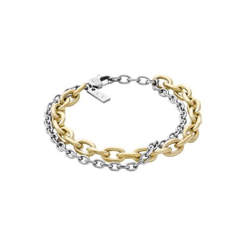 Armani Exchange Herren Gold-Ton Edelstahl Armband, AXG0162710 Armani Exchange Herren Gold-Ton Edelstahl Armband, AXG0162710 von Armani Exchange
