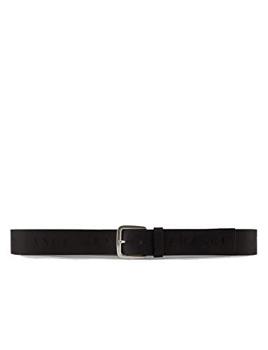 Armani Exchange Herren Gürtel mit Logo-Print Belt, Black, 34 von Armani Exchange