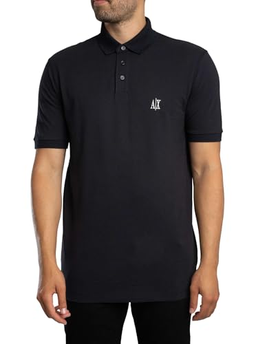 Armani Exchange Herren Icon Project, Embroidered Logo Polohemd, Dunkles Marineblau, XXL von Armani Exchange