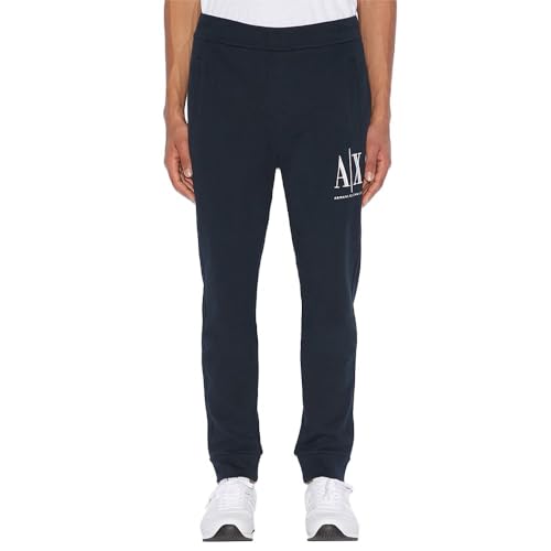 Armani Exchange Herren Icon Tracksuit Bottom Sporthose, Blau, M von Armani Exchange