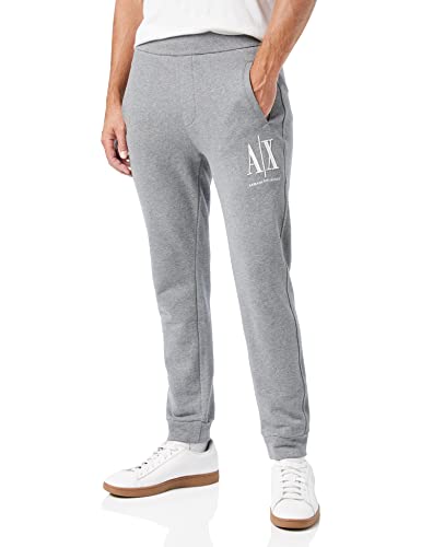 Armani Exchange Herren Icon Tracksuit Bottom Sporthose, Grau, XS von Armani Exchange