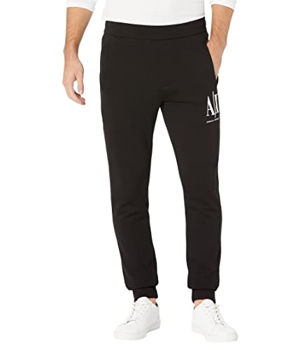 Armani Exchange Herren Icon Tracksuit Bottom Sporthose, Schwarz, XL von Armani Exchange