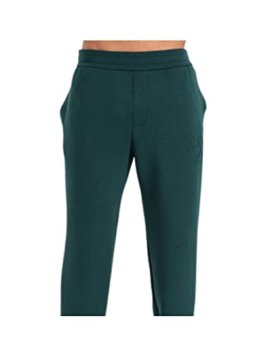 Armani Exchange Herren Joggerhose mit geprägtem Logo Casual Pants, Green Gables, XXL von Armani Exchange