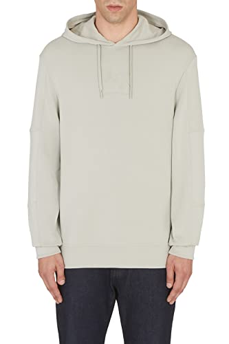 Armani Exchange Herren Kapuze am Hals, geprägtes Logo auf der Vorderseite. Hooded Sweatshirt, London Fog, XL von Armani Exchange