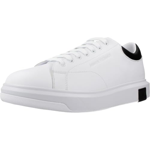 Armani Exchange Male Genuine Leather, Simple Look, Back Printed Logo Sneaker Off White 44 von Armani Exchange