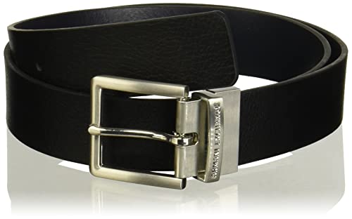 Armani Exchange Herren Leather Belt Gürtel, Schwarz, 34 von Armani Exchange