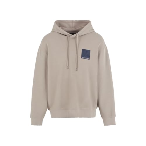 Armani Exchange Herren Limited Edition a Line Logo Stretch Cotton Poly Hooded Drawstring Sweatshirt, Treibholz, XX-Large von Armani Exchange