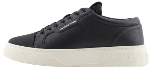 Armani Exchange Herren Lion, Grain Sole Sneaker, Black, 40.5 EU von Emporio Armani