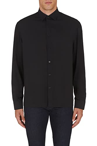 Armani Exchange Herren Lockerer und urbaner Schlichter Look. Shirt, Black, M von Armani Exchange