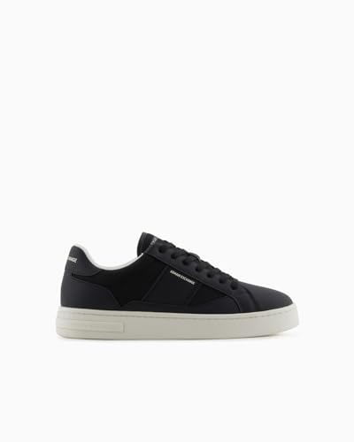 Armani Exchange Male London, Lace up Sneaker, Black, 44 von Armani Exchange