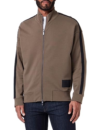 Armani Exchange Herren Long Sleeves,Comfy Fit,Zipper Sweatshirt, Brown, S EU von Armani Exchange