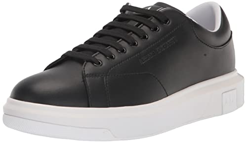 Armani Exchange Herren Men's, Basic, Back Extended Logo, Black Sneaker, 39 EU von Armani Exchange