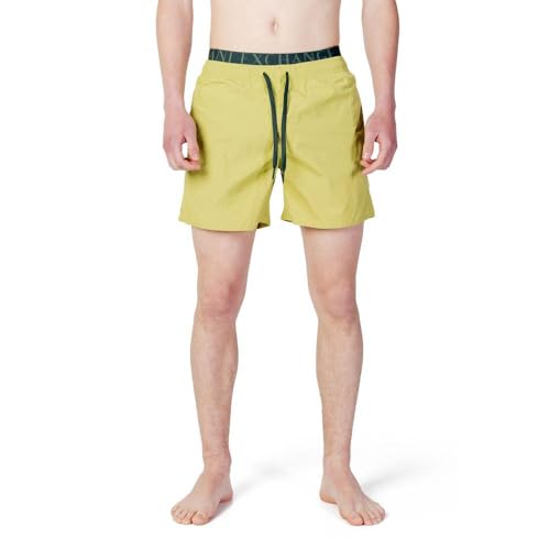 Armani Exchange Herren Nachhaltiger, elastischer Logo-Taille. Board Shorts, Oasis, XXL von Armani Exchange