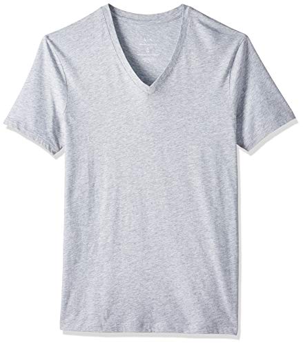 Armani Exchange Herren Pima Cotton V-neck T-Shirt, Grau, XXL von Armani Exchange