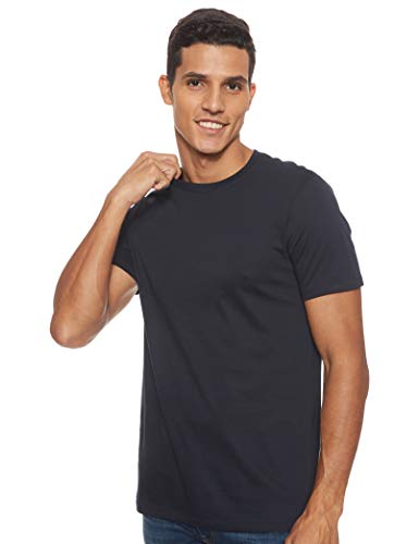 Armani Exchange Herren Pima Small Logo T-Shirt, Blau, L von Armani Exchange